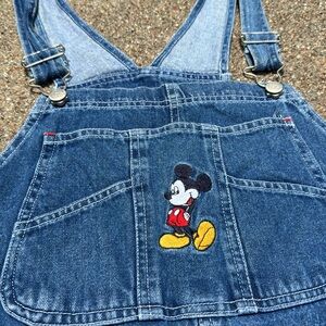 Vintage Mickey 🐭 Jean short Overalls